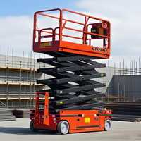 JCPROTECH 6m 8m 10m 12m 14m Plateforme élévatrice mobile automatique à ciseaux hydraulique pour travaux en hauteur