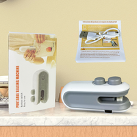 Mini scelleuse domestique, outil de scellement anti-humidité pour snacks en plastique, scelleuse portable pour sacs en plastique, conservation des aliments