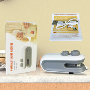 Mini scelleuse domestique, outil de scellement anti-humidité pour snacks en plastique, scelleuse portable pour sacs en plastique, <span class=keywords><strong>conservation</strong></span> des aliments - Product Image 3