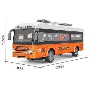 Jouet de voiture de Tour de ville radiocommandé 4CH pour enfants, Bus touristique modèle camion porte ouverte pour enfants, Bus <span class=keywords><strong>Rc</strong></span> télécommandé avec lumière, 1/30 - Product Image 2