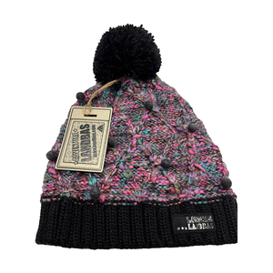 Excelente calidad estilo de moda POM Sport Beanie 85% acrílico 15% lana Jacquard patrón cálido invierno Beanie - Product Image 4