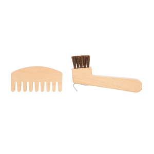 Poney en bois <span class=keywords><strong>cheval</strong></span> toilettage Kit passe-temps <span class=keywords><strong>cheval</strong></span> brosse brosse de nettoyage jouet Mini petite brosse pour enfants et enfants - Product Image 3