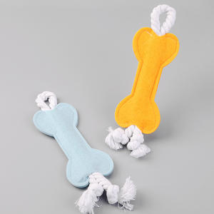 Mainan hewan peliharaan berbentuk tulang anjing, menghilangkan kebosanan yang menghibur sendiri, tongkat gigi tahan gigitan, fungsi suara latihan - Product Image 1