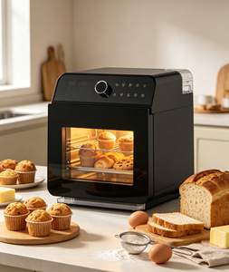Horno de Vapor y Freidora de Aire Anbolife 15L 1550W+700W Doble Potencia, Tanque de Agua de 800ml, Pantalla Táctil Grande, 16 Menús Preestablecidos, Asador, SUS304 OEM - Product Image 3