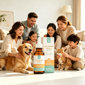 Gotas Vitamínicas <span class=keywords><strong>para</strong></span> <span class=keywords><strong>Perros</strong></span> 15 en 1, Suplemento Premium de Vitaminas y Minerales <span class=keywords><strong>para</strong></span> el Apoyo Diario a la Salud Canina, Suministro al por Mayor OEM ODM - Product Image 2