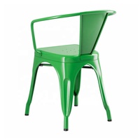 Chaise de salle à manger en métal, chaise ergonomique pour salle de réunion de bureau