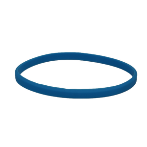 Pulsera de abanico de silicona delgada colorida en blanco con logotipo personalizado - Product Image 6