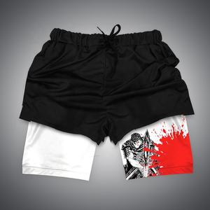 Celana Pendek Anime Drag-on Ball Vegeta Celana Pendek Bermotif Lapisan Ganda Olahraga Cepat Kering Jogging Nyaman dan Bernapas Hadiah - Product Image 3