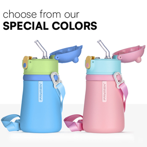 Vente en gros Bouteille d'eau personnalisée pour enfants Cadeaux de rentrée des classes Tasse pour enfants personnalisée avec <span class=keywords><strong>cintre</strong></span> - Product Image 4