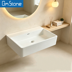 Lavabo de <span class=keywords><strong>Piedra</strong></span> Artificial GM Stone para Baño, <span class=keywords><strong>Encimera</strong></span> para Lavabo, Lavamanos para Hotel, Casa de Huéspedes, Villa - Product Image 5