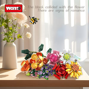 WOMA 공장 꽃 꽃다발 빌딩 블록 어린이 성인용 장난감 (11804) - Product Image 5
