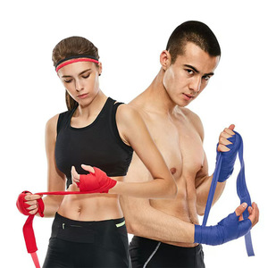 Bandages de boxe écologiques en coton, durables, pour Sanda et arts martiaux, pour hommes et femmes adultes. - Product Image 2
