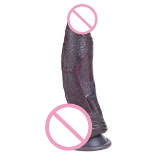 ORALSX New Color <b>Realistic</b> Black <b>Dildo</b> Anal Plug Silicone <b>Dildo</b> with Suction Cup Lifelike Penis Artificial Penis for Women - Product Image 6