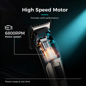 PRITECH giá rẻ giá thấp giá trị tốt điện không dây có thu phí tóc tông đơ Clipper tóc có thể sạc lại Tông đơ cho nam giới homeuse - Product Image 5