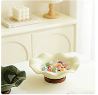 Creatieve Lotusblad Keramische Fruit- & Opbergbord - Luxe Antiek Stijl Snoepbord voor Woonkamer, Salontafel en Hotels