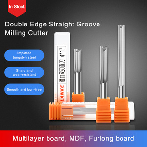 Lanke Carbide Solid Double Flutes Straight Bits <strong>End</strong> <strong>Mill</strong> for <strong>Wood</strong> <strong>Cutting</strong> Router Bits 2F Straight Milling Cutter - Product Image 6