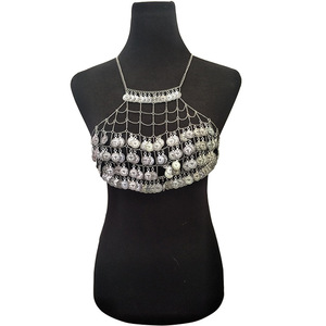 Hot Vintage Style Collier <span class=keywords><strong>Soutien</strong></span>-<span class=keywords><strong>Gorge</strong></span> Chaîne Bijoux À La Mode Cristal Sautoirs Alliage et Zinc Bambou Chaîne pour Anniversaires - Product Image 5