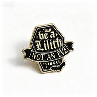 Al por mayor: Pins esmaltados con cita de Be Lilith, broches personalizados, insignias de solapa, accesorios metálicos para el Año Nuevo Chino, idea de regalo de joyería