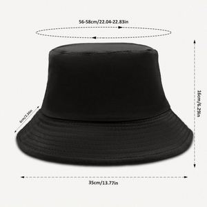 Fashion <b>Reversible</b> <b>Bucket</b> <b>Hat</b> Custom Blank Fisherman <b>Hat</b> Logo Embroider Print Pattern Label Custom Solid Color Cotton <b>Bucket</b> Cap - Product Image 4