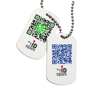 Personnalisé Plaqué Or Métal Qr Code Nom Id Tag Collier Pendentif Sublimation Pet Dog Tag En Acier Inoxydable Dog Tag pour la Gravure