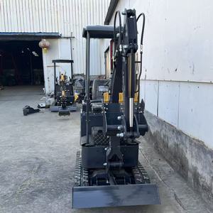 Miniexcavadora de cadenas de 0.9 toneladas más vendida con cabina, alta eficiencia, marca DY para trabajos de paisajismo - Product Image 4