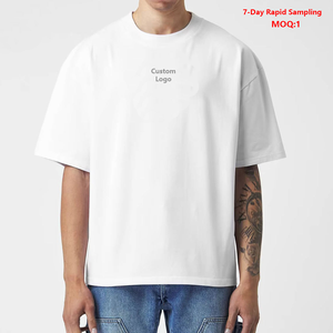 Camiseta Extra Grande Personalizada, 230 g/m², Alta Calidad, Camiseta <span class=keywords><strong>de</strong></span> Lujo al por Mayor, Camiseta Lisa con Diseño Gráfico Personalizado para Impresión DTG - Product Image 1