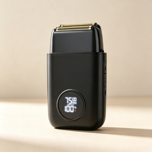 <span class=keywords><strong>Afeitadora</strong></span> de <span class=keywords><strong>Barba</strong></span> de Larga Duración con Pantalla Digital, Batería de 1400mAh, 7500 RPM, Resistente al Agua IPX6, para Cuidado Facial - Product Image 1