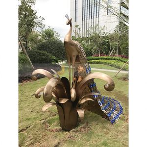 ANW9574 Bespoke Stainless Steel Art Deco <b>Decorative</b> Animal Sculptures for Luxury <b>Spaces</b> Engineering Project - Product Image 4