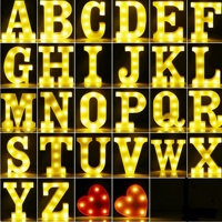 Lettres lumineuses 3D LED écologiques et durables, 26 lettres de l'alphabet anglais et chiffres pour la décoration de remise de diplômes, fête des mères, parcs, entreprises, bars et cafés
