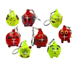 Light up Plastic Animal Toys for Kids-Stretchy & Squishy Promotion Gift Keychain
