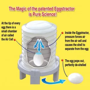 Ciseaux de cuisine magiques et étonnants pour éplucher les œufs durs en trois étapes - Product Image 5