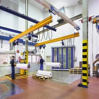 SEVENCRANE Kit de palan électrique 1,5t (1500kg) avec commande suspendue motorisée et système de rail modulaire pour usine intérieure et manutention de matériaux
