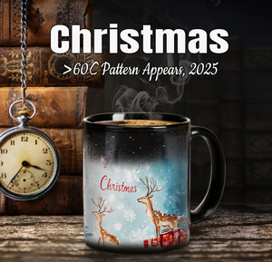 Tazas de Cerámica Mágicas con Diseño de Copos de Nieve y Cielo Estrellado, Sensibles al Calor y que Cambian de Color, Personalizadas para Supermercados, Venta al por Mayor - Product Image 6