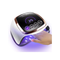 Lampe UV LED 168W 2026 pour Ongles, Séchoir Rapide pour Vernis Gel avec 4 Réglages de Minuterie, Lampe de Polymérisation Automatique à Capteur pour Résine V3
