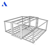 3m à 9m de longueur en acier galvanisé léger préfabriqué Kit d'assemblage rapide Mobile Tiny Home Shipping Container House Frame