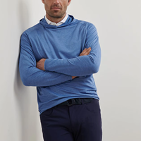 Sweat-shirt à capuche sport personnalisé vierge, extensible dans les quatre sens, évacuant l'humidité, coupe classique, 89% polyester, 11% élasthanne, imperméable