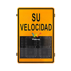 Năng lượng mặt trời Powered Radar Tốc độ giới hạn dấu hiệu Tây Ban Nha giao thông Xe tốc độ thông tin phản hồi dấu hiệu - Product Image 5