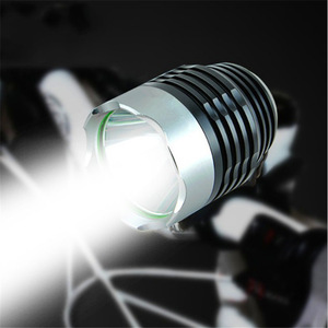 Lampe avant de vélo en alliage d'aluminium, 4 modes, étanche Ipx4, légère, alimentée par batterie, accessoire de vélo Qd12020, noir - Product Image 1