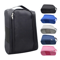 Bolsa Impermeable de Nailon para Zapatos de Golf con Malla Transpirable, Almacenamiento Portátil para Calzado Deportivo, Organizador de Tees y Pelotas para Actividades al Aire Libre