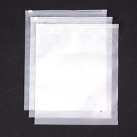 Logo imprimé refermable Poly Pe vêtements T-shirts sac emballage en plastique à fermeture éclair givré personnalisé sac à fermeture éclair pour vêtements