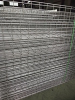 TOPFIX kawat jala kawat, ringan kekuatan tinggi berventilasi baki kabel baja galvanis untuk kabel Pusat Data