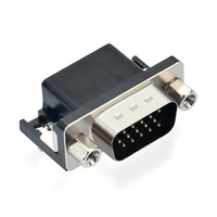 Adaptador de Panel Tipo Punch Needle D Sub HDR de 15 Pines y 45 Pines, Conector Industrial Macho-Hembra de Alta Densidad, Resistente al Agua y Duradero