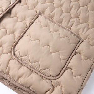Abrigo Acolchado Suave y Cálido para Mujer, Chaqueta Corta Elegante de Invierno con Bolsillos, Ropa Casual de Oficina Resistente al Viento - Product Image 2