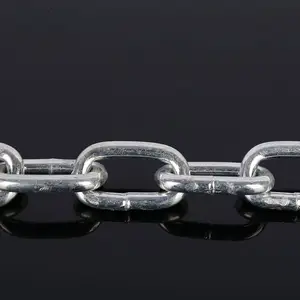 River Protective Barrier Chain Large Pitch Galvanized Iron Black Paint Fence Special-Shaped Twisted