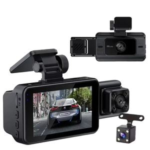 Nuova Dashcam con Schermo IPS da 3 Pollici e Telecamere Auto Anteriore e Posteriore Grandangolari a 360 Gradi con Obiettivo 3.0 a Sinistra per Visione Notturna - Product Image 4