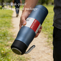 Gobelet isotherme classique en acier inoxydable 304 de 550 ml avec corde, portable, pour sports de plein air, voiture, cadeau d'affaires, vaisselle de boisson