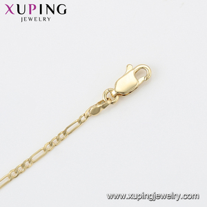 45687 <span class=keywords><strong>Xuping</strong></span> 2019 di disegno semplice della collana, 14K placcatura in oro di rame ambientale neutro della collana della catena - Product Image 5