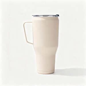 Gobelet isotherme grande capacité avec poignée, anti-transpiration, double paroi, en acier inoxydable 304, pour <span class=keywords><strong>café</strong></span> chaud et eau froide, idéal pour l'extérieur - Product Image 5