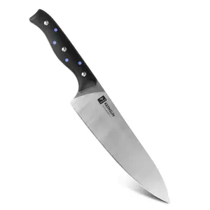 Материал лезвия G10, мастер поварской нож, Cuchillos Para chef, профессиональная точилка для ножей из стали, лучший поварской нож