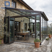 Invernadero con Vidrio Aislante para Patio Trasero, Comedor al Aire Libre, Resistente a la Intemperie para las Cuatro Estaciones